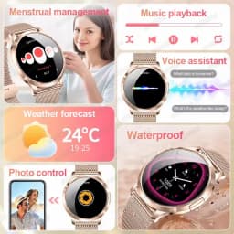 2026 New Ultra-thin Smart Watch For Women 466*466 AMOLED Display Sports Watches BT Call Digital Health Tracker Ladies Smartwatch