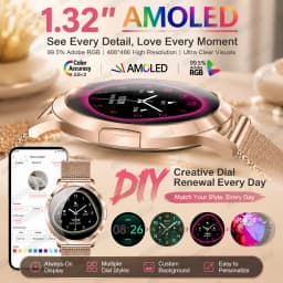 2026 New Ultra-thin Smart Watch For Women 466*466 AMOLED Display Sports Watches BT Call Digital Health Tracker Ladies Smartwatch