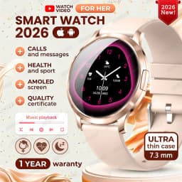 2026 New Ultra-thin Smart Watch For Women 466*466 AMOLED Display Sports Watches BT Call Digital Health Tracker Ladies Smartwatch