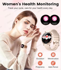 2026 New Ultra-thin Smart Watch For Women 466*466 AMOLED Display Sports Watches BT Call Digital Health Tracker Ladies Smartwatch