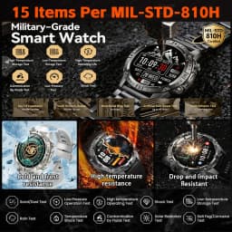 2026 New Army grade TANK GPS Offline Maps Smart Watch 10ATM Waterproof Sports Compass Heart rate HD Bluetooth call Smart watch
