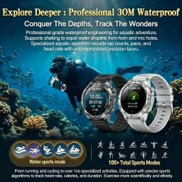 2026 New Army grade TANK GPS Offline Maps Smart Watch 10ATM Waterproof Sports Compass Heart rate HD Bluetooth call Smart watch