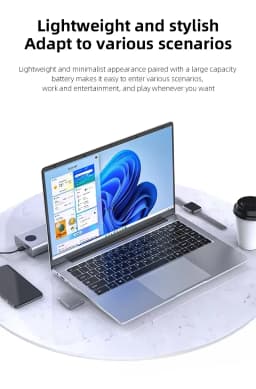 14.1' Laptop Computer Windows 11 Intel Atom X7 A3950 Notebook PC Gamer 12GB RAM 512GB 1TB SSD 1920*1080 Office Computer