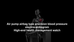 2026 New Air Pump Airbag Smart Watch High Precision Dynamic Blood Pressure Monitor ECG Heart Rate Health Smart watch For Adult