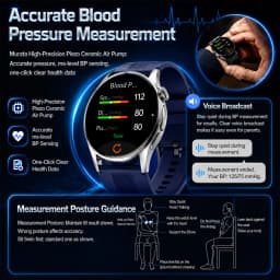 2026 New Air Pump Airbag Smart Watch High Precision Dynamic Blood Pressure Monitor ECG Heart Rate Health Smart watch For Adult