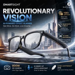 2026New 800W Pixel 4K HD Camera Smart Glasses AI Translation ChatGPT Music Play Voice Dual Microphone BT Call Sunglass Men Woman