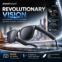 2026New 800W Pixel 4K HD Camera Smart Glasses AI Translation ChatGPT Music Play Voice Dual Microphone BT Call Sunglass Men Woman
