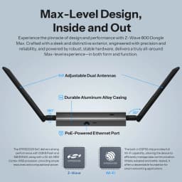 SONOFF Dongle-MZG23 Z-Wave 800 PoE Dongle Max EFR32ZG23 ESP32D0WDR2 Dual-Chip Supports Ethernet Wi-Fi USB With Z-Wave Long Range
