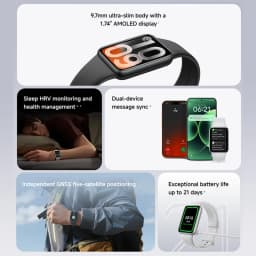 Global Version Xiaomi Smart Band 10 Pro 1.74" AMOLED Display 21 Days Battery 150+ Sports Modes 5ATM Bluetooth 5.4 Dual-device
