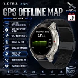 2026-Top Accurate GPS Smart Watch Offline Maps Download Compass Tracking 5ATM Waterproof Tactics Sport Smart Bracelet Men Gift