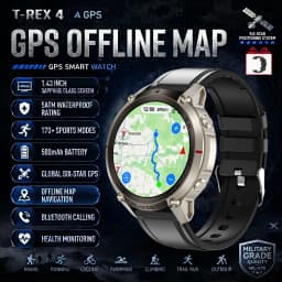 2026-Top Accurate GPS Smart Watch Offline Maps Download Compass Tracking 5ATM Waterproof Tactics Sport Smart Bracelet Men Gift