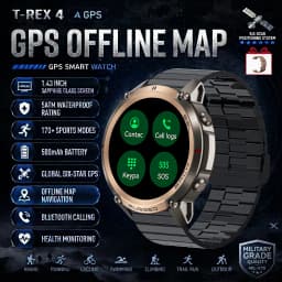 2026-Top Accurate GPS Smart Watch Offline Maps Download Compass Tracking 5ATM Waterproof Tactics Sport Smart Bracelet Men Gift