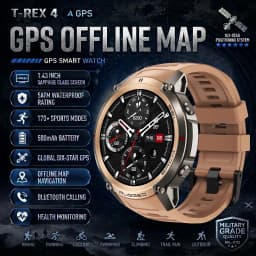2026-Top Accurate GPS Smart Watch Offline Maps Download Compass Tracking 5ATM Waterproof Tactics Sport Smart Bracelet Men Gift