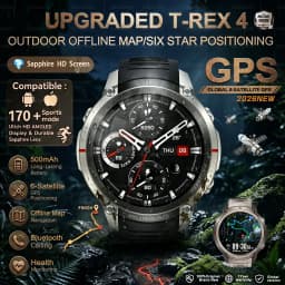 2026-Top Accurate GPS Smart Watch Offline Maps Download Compass Tracking 5ATM Waterproof Tactics Sport Smart Bracelet Men Gift