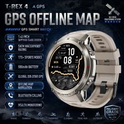 2026-Top Accurate GPS Smart Watch Offline Maps Download Compass Tracking 5ATM Waterproof Tactics Sport Smart Bracelet Men Gift