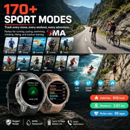 2026-Top Accurate GPS Smart Watch Offline Maps Download Compass Tracking 5ATM Waterproof Tactics Sport Smart Bracelet Men Gift