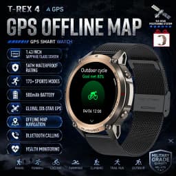 2026-Top Accurate GPS Smart Watch Offline Maps Download Compass Tracking 5ATM Waterproof Tactics Sport Smart Bracelet Men Gift