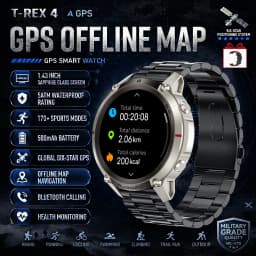 2026-Top Accurate GPS Smart Watch Offline Maps Download Compass Tracking 5ATM Waterproof Tactics Sport Smart Bracelet Men Gift