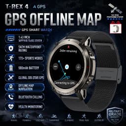 2026-Top Accurate GPS Smart Watch Offline Maps Download Compass Tracking 5ATM Waterproof Tactics Sport Smart Bracelet Men Gift