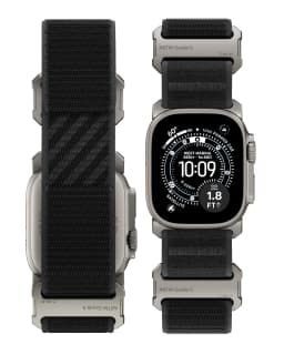 LULULOOK Grade 5 Titanium Nylon Band for Apple Watch Ultra 49 46 45 44mm, Titanium Band for iWatch Ultra 3 S11 10 SE 9 8 7 6 5 4