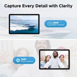 Doogee U11 Android 16 2-in-1 Smart Tablet Pc Gemini Ai 16Gb Ram(4+12) 128Gb Rom 8580Mah Battery Dual Speaker Supports Widevine L1 11" Ultra-Clear 90Hz Display Tablet Pc