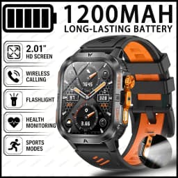The 2026 New Smartwatch Features a 2.01-Inch High-Definition Screen and a 1200mAh Large Battery That Can Store Up to 40 Hours of