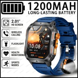 The 2026 New Smartwatch Features a 2.01-Inch High-Definition Screen and a 1200mAh Large Battery That Can Store Up to 40 Hours of