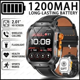 The 2026 New Smartwatch Features a 2.01-Inch High-Definition Screen and a 1200mAh Large Battery That Can Store Up to 40 Hours of