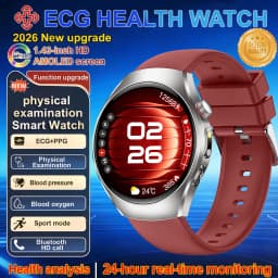 2026 New ECG Smart Watch Body Analysis Blood Oxygen Uric Acid Fatigue Detection Micro-Physical Examination Sapphire Smartwatches