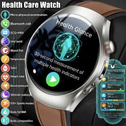 2026 New ECG Smart Watch Body Analysis Blood Oxygen Uric Acid Fatigue Detection Micro-Physical Examination Sapphire Smartwatches