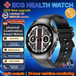 2026 New ECG Smart Watch Body Analysis Blood Oxygen Uric Acid Fatigue Detection Micro-Physical Examination Sapphire Smartwatches