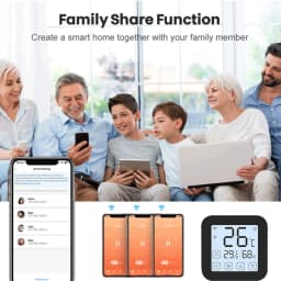 Tuya Smart Air Conditiong Thremostat Built-in Temperature Humidity Sensor For IR Remote AC Work with Alexa Google