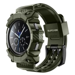 For Samsung Galaxy Watch 4 Classic Case 46mm (2021 Release) SUPCASE UB Pro Rugged Protective Cover with Watch Strap Bands