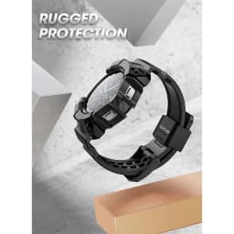For Samsung Galaxy Watch 4 Classic Case 46mm (2021 Release) SUPCASE UB Pro Rugged Protective Cover with Watch Strap Bands
