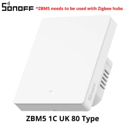 SONOFF ZBM5 Zigbee Smart Wall Switch UK/EU Type Detach Relay Mode Applicable to Both No Neutral & With Neutral Wire 1 /2/3 Gang
