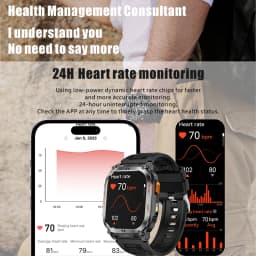 New Ciberer QX18 GPS Smart Watch Ultra-large 2.01''Display Built-in GPS Compass & Altimeter Health & Fitness Tracking Smartwatch