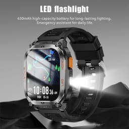 New Ciberer QX18 GPS Smart Watch Ultra-large 2.01''Display Built-in GPS Compass & Altimeter Health & Fitness Tracking Smartwatch