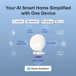 LinknLink EMotion Ultra 60GHz MmWave Radar WiFi Smart Presence Sensor, IR, Brightness, Temperature, Humidity, MQTT, Works with A