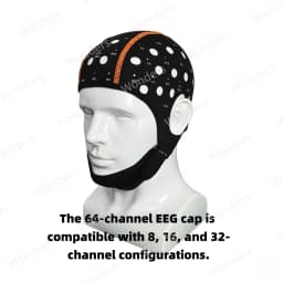 8/16/32/64 Channels EEG Cap Research-Grade Comfortable Brainwave Monitoring Caps Enhanced Signal Accuracy Reliable EEG Solution