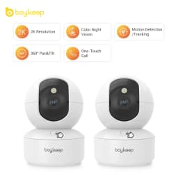 BoyKeep 3MP 5G/2.4GHz WiFi Indoor Home Security IP Smart Baby Monitor Camera Automatic Tracking 24/7 Video Surveillance Camera