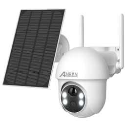 ANRAN Solar Camera 5MP Outdoor PTZ Wireless Wifi Battery Camera Security Cameras Home Protection PIR Detect Night Color Vision