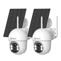 ANRAN Solar Camera 5MP Outdoor PTZ Wireless Wifi Battery Camera Security Cameras Home Protection PIR Detect Night Color Vision