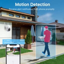 ANRAN Solar Camera 5MP Outdoor PTZ Wireless Wifi Battery Camera Security Cameras Home Protection PIR Detect Night Color Vision