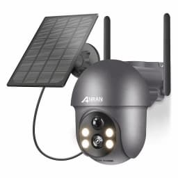 ANRAN Solar Camera 5MP Outdoor PTZ Wireless Wifi Battery Camera Security Cameras Home Protection PIR Detect Night Color Vision