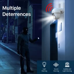 ANRAN Solar Camera 5MP Outdoor PTZ Wireless Wifi Battery Camera Security Cameras Home Protection PIR Detect Night Color Vision