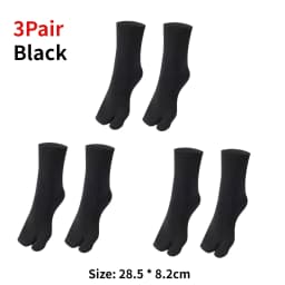 1-5Pair Japanese Style Two Finger Socks Unisex Clog Socks Polyester Toe Separation Socks Kimono Flip Flop Sandal Split Toe Sock
