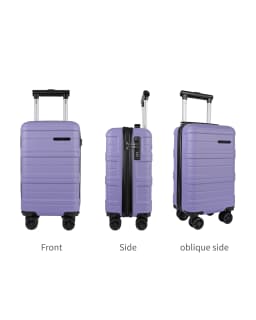 Ryanair 40x25x20 Cabin Suitcase with Detachable Wheels, Underseat Carry On Luggage, Airline Approved Cabin Bag for EasyJet & Wizz Air