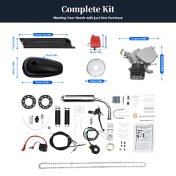 36/44 Tooth 100CC 2-stroke Bike Petrol Engine Set Bicycle Gasoline Engine Kit Modify The Speed Single Cylinder, Air-cooling