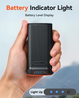 WOLFBOX MF200 22.2Wh 7.4V Rechargeable Li-ion Battery Pack – Removable Backup Power (Battery Only, No Charger)