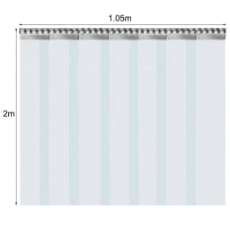 7X PVC Strip Curtain Plastic Soft Freezer Room Door Curtain Kit Hanging 18cm X2m Air-Conditioning Heat Insulation